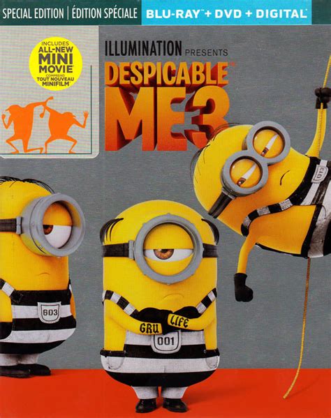 Despicable Me 3 (Blu-ray + DVD + Digital) (Blu-ray) (Steelbook ...