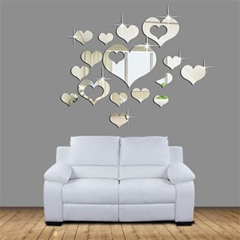 Buy Removable Diy 3d Acrylic Modern Mirror Decal Mural Wall Sticker