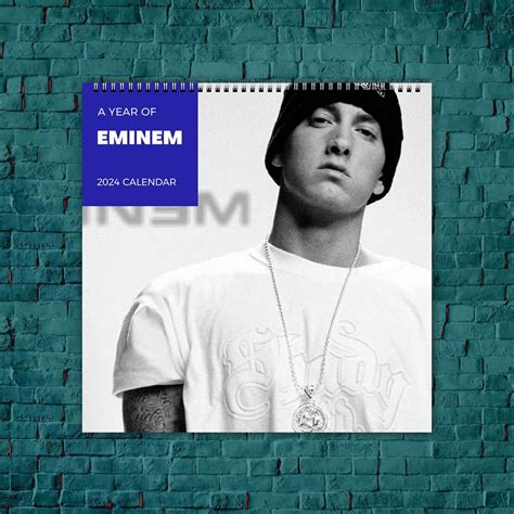 Eminem Calendar 2024 Celebrity Calendar Eminem 2024 Wall Calendar 10