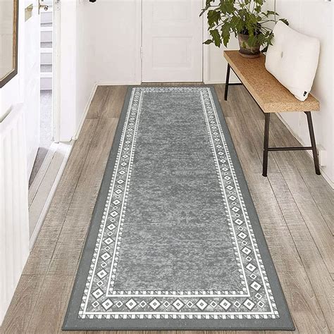 Enyhom Tapis De Couloir X Cm Antid Rapant Lavable En Machine Tapis