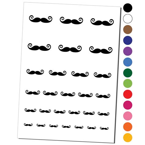 Printable Mustache Silhouette