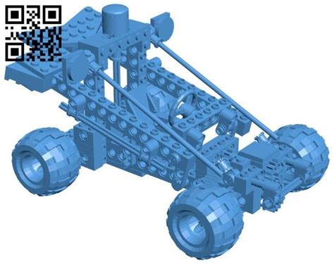 Lego police car B006290 download free stl files 3d model for 3d printer ...