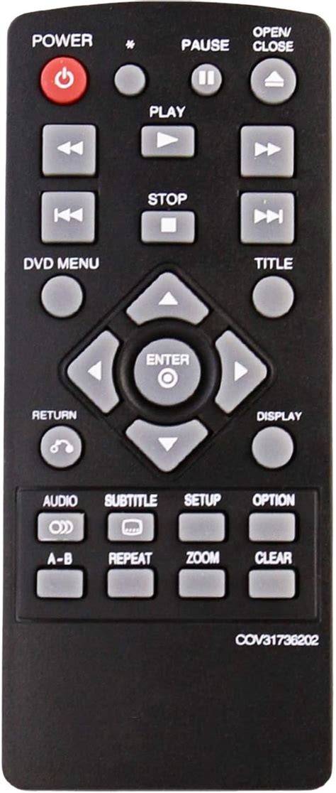 Amazon Cov Replaced Remote Fit For Lg Dvd Player Dp