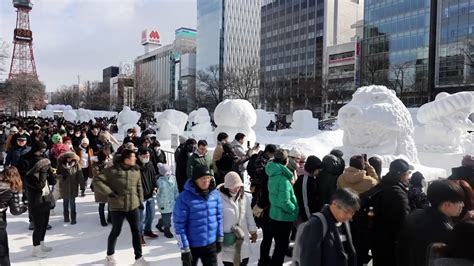 さっぽろ雪まつり開幕 氷雪像196基、飲食ブースも再開 Youtube