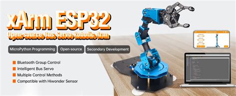 Hiwonder Xarm Esp32 Bus Servo Robotic Arm Powered By Open Source Esp32