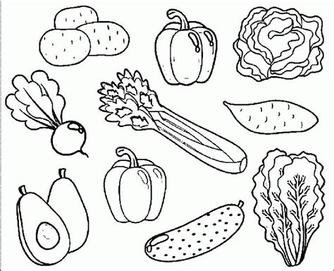 Desenhos De Verduras Para Imprimir E Colorir Pintar