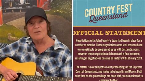 Rock Legend John Fogerty Hits Back At Dropping From Country Fest