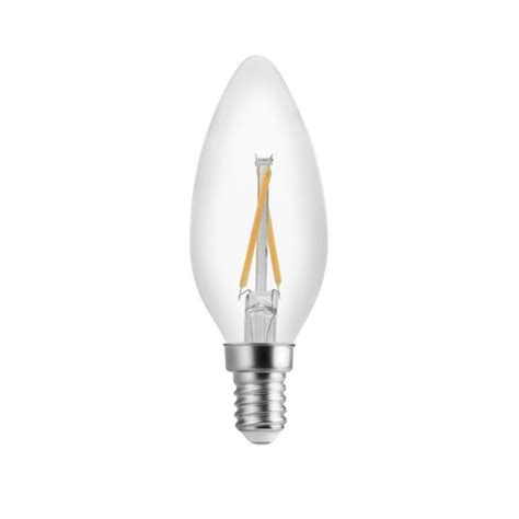 Lâmpada LED Vela Lisa Filamento E14 2400K 2W 110V Save Energy SE 200