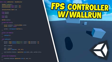 Rigidbody Fps Controller Tutorial 2 Camera Controller And Jumping