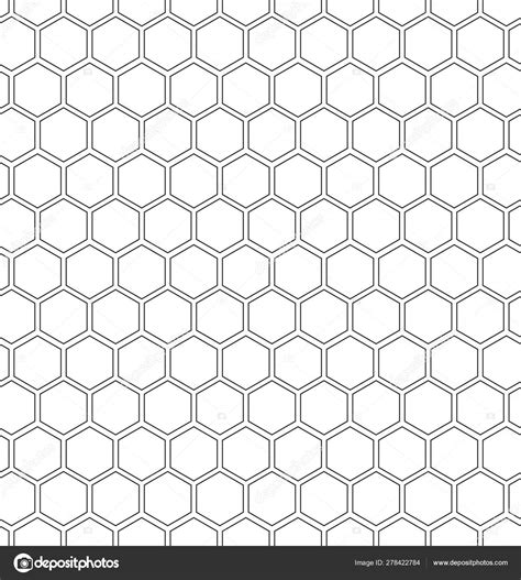 Hexagon Honeycomb Seamless Background Geometric Outline Simple Texture