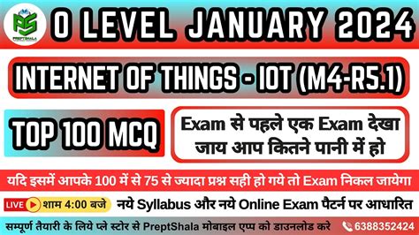 Model Paper IoT IoT MCQ O Level Internet Of Things MCQ O Level