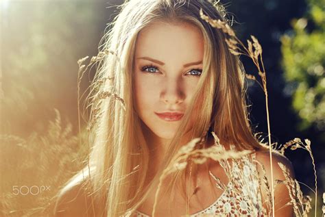 Wallpaper Face Women 500px Model Blonde Long Hair Fashion