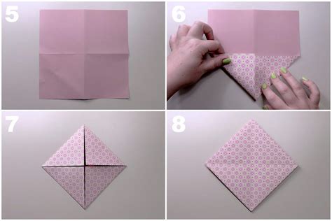 Origami Masu Box Gem Lid Step By Step Instructions Paper Kawaii