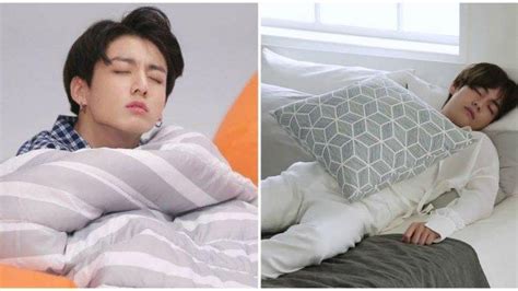 Member Bts Ungkap Kebiasaan Tidur Mereka V Gunakan Bantal Saat Tidur