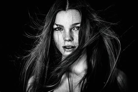 Cara Modelo Monocromo Retrato Mujeres Fondo De Pantalla Hd