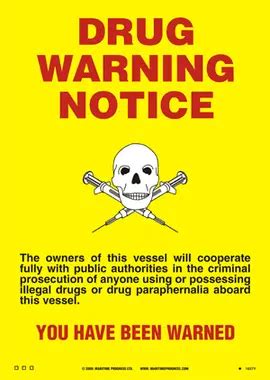 Drugs Warning Notice Poster A Spe Europe Specialists In Safety