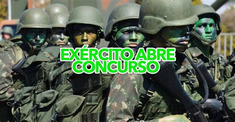 Ex Rcito Abre Concurso Sal Rios Acima De R Mil Confira Os