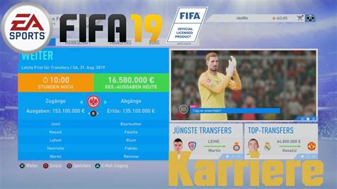 Fifa Koop Karriere Deutsch Hd Ende Der Transferphase Youtube