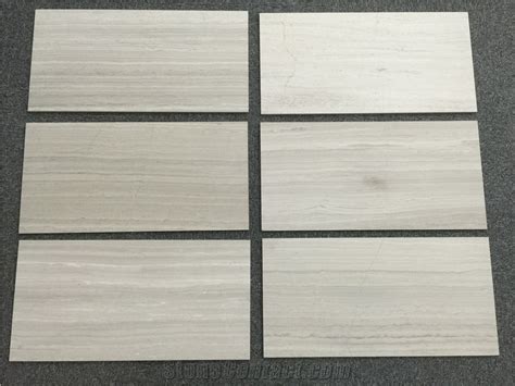 White Wooden Marble Sandblasted Tiles For Floor From China