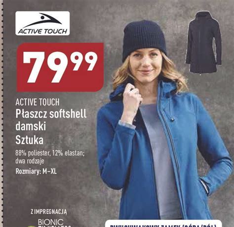 Promocja P Aszcz Damski Softshell Active Touch W Aldi