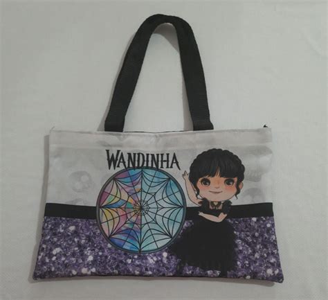 Sacola Ecobag Lembrancinha Wandinha Aniversario Elo7