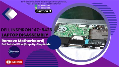 Dell Inspiron 14z 5423 Laptop Disassembly Remove Motherboard Step By Step Guide Tutorial