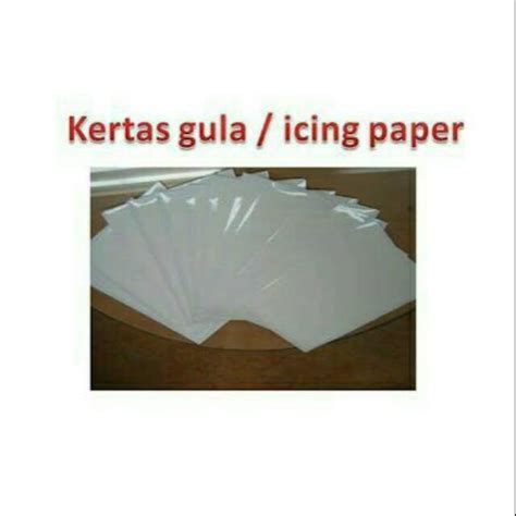 Jual Kertas Gula Icing Sheet Icing Paper Isi 5 Lembar Shopee Indonesia