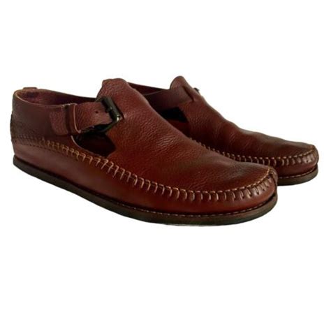 Cole Haan Brown Leather Slip On Deck Boat Canoe Driving Moccasin Shoes Sz 10 Ebay