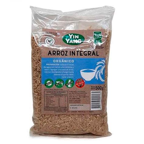 Arroz Integral Orgánico sin TACC Yin Yang KIKI Tienda Natural