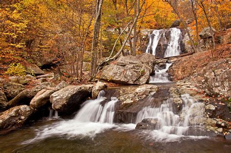 Lower White Oak Canyon Falls By Photography By Deb Snelson