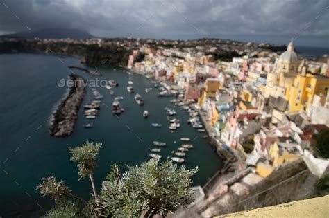 Beautiful Fishing Village Marina Corricella On Procida Island Bay Of