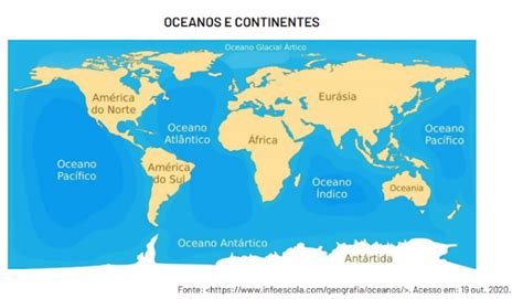 Blog De Geografia Quest O Pet Observe O Mapa Oceanos E Continentes E