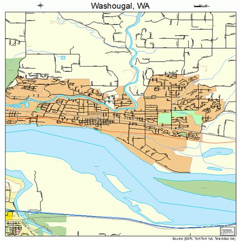 Washougal Washington Street Map 5376405