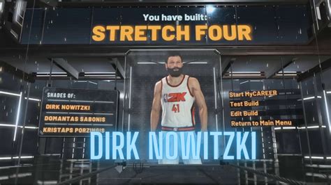 NBA 2K22 Dirk Nowitzki Current Gen Build Best PF Builds 2K Legends