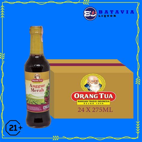 Jual Anggur Merah Orang Tua Gold Ml Botol Shopee Indonesia