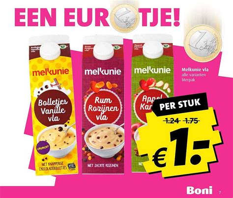 Melkunie Vla Aanbieding Bij Boni 1Folders Nl