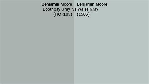 Benjamin Moore Boothbay Gray Vs Wales Gray Side By Side Comparison