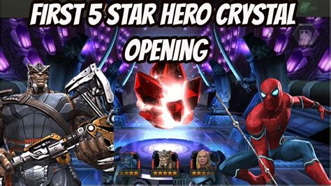 My First 5 Star Hero Crystal Opening In Mcoc Youtube