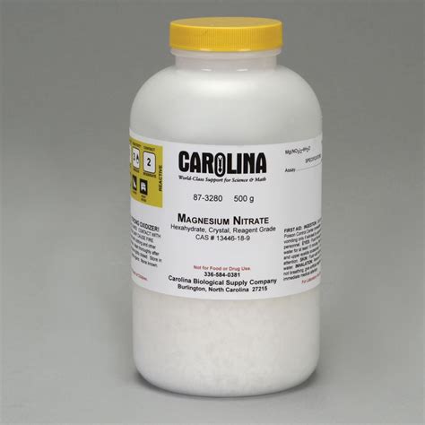 Magnesium Nitrate Hexahydrate Reagent Grade 500 G Walmart