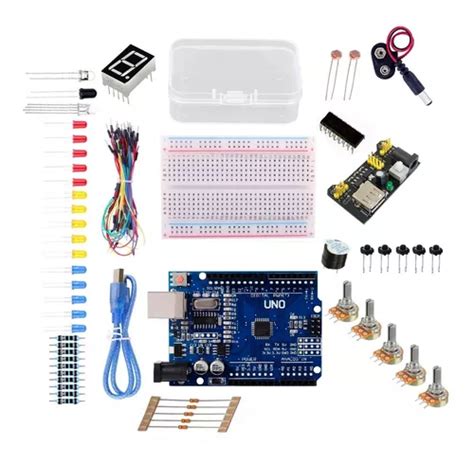 Kit Mejorado Componentes Electronicos Para Arduino Uno Smd Meses Sin