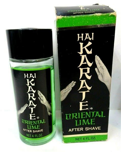 Vintage 1967 Hai Karate Oriental Lime After Shave Splash 4fl Oz W