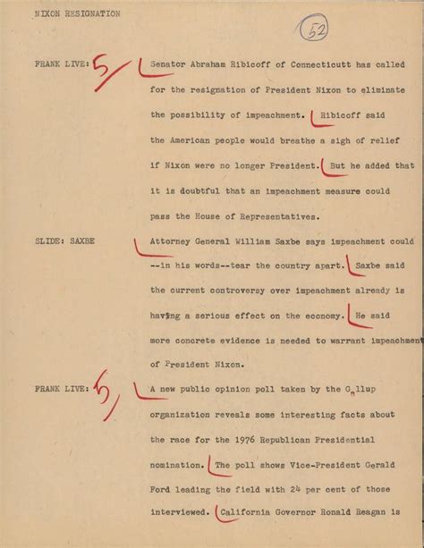 Nixon Resignation Letter