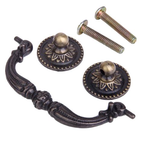 Vintage Brass Bronze Kitchen Cabinet Door Handles Drawer Pulls Knobs 100 Mm Ebay