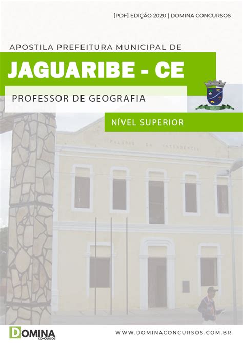 Apostila Pref Jaguaribe CE 2020 Professor De Geografia