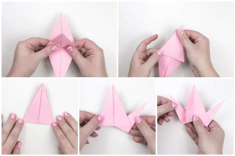 Origami Flapping Bird Step By Step Instructions Paper Kawaii