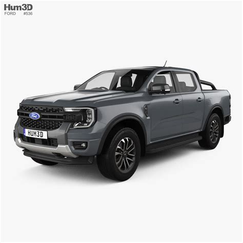 Ford Ranger Cabina Doble Sport 2022 Modelo 3d Vehículos On Hum3d