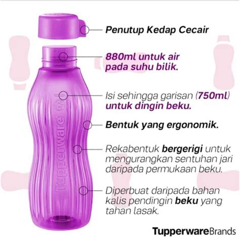 Jenis Tupperware Xtrem Aqua Eco Bottle X Ml Limited Edition