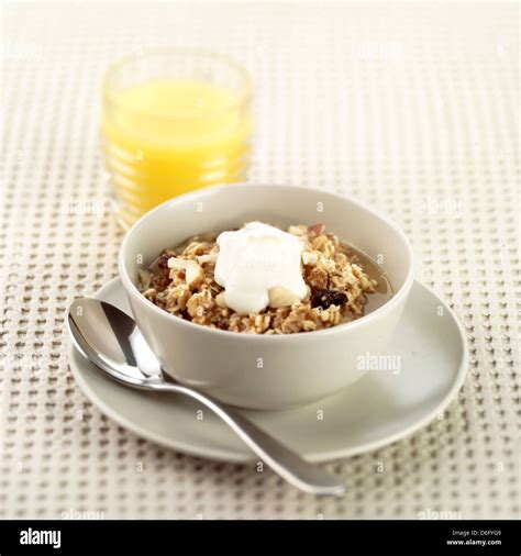 Muesli and Yogurt Stock Photo - Alamy