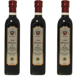 3x Bertoni Aceto Balsamico Di Modena IGP 500 Ml