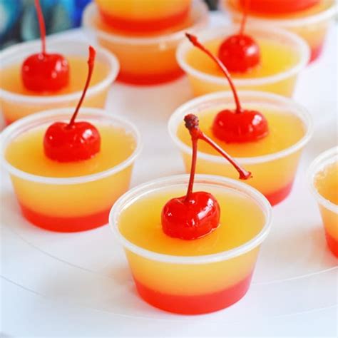 Pineapple Upside Down Cake Jello Shots Punchfork